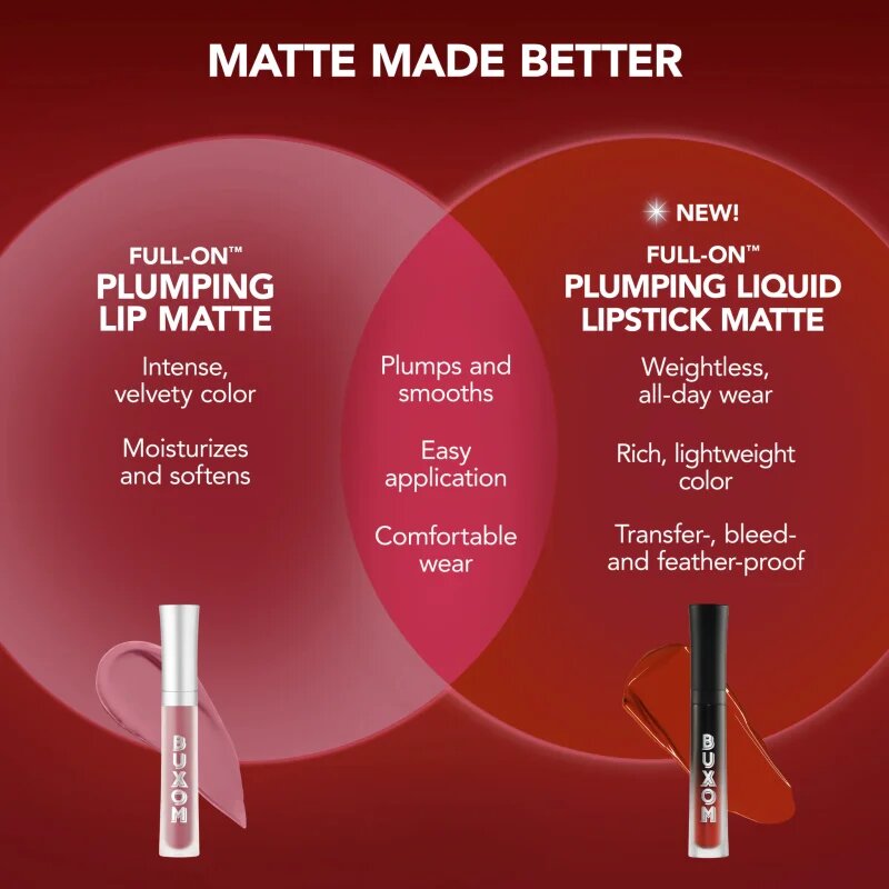 Buxom FULL ON™ PLUMPING LIQUID LIPSTICK MATTE tekoča šminka z mat učinkom odtenek 3.5 ml