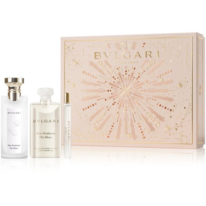 BVLGARI Eau Parfumée Au Thé Blanc darilni set uniseks