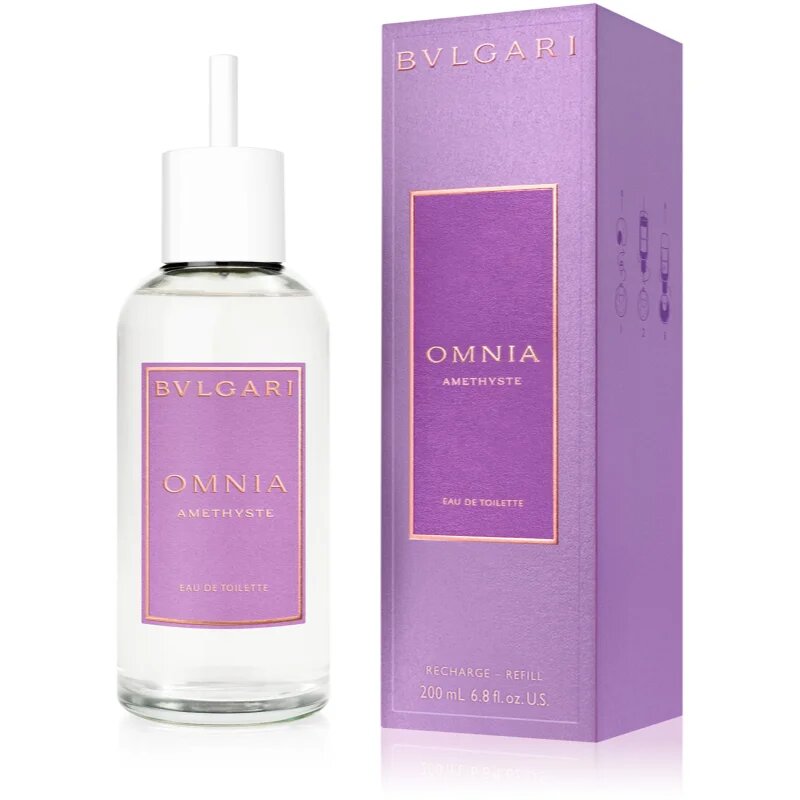 BVLGARI Omnia Amethyste toaletna voda polnilna za ženske 200 ml