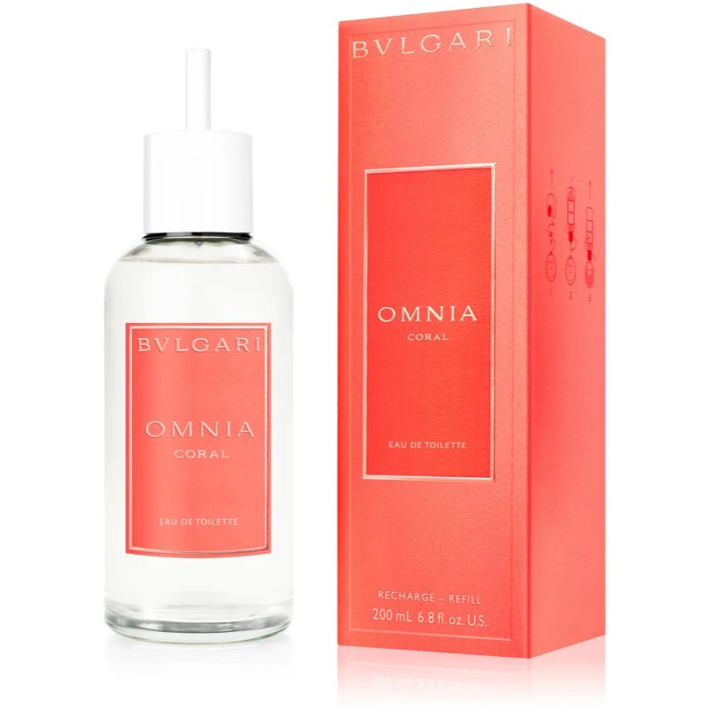 BVLGARI Omnia Coral toaletna voda polnilna za ženske 200 ml