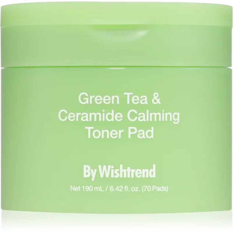 By Wishtrend Green Tea & Ceramide Calming Toner Pad tonizirajoče blazinice s pomirjajočim učinkom 70 kos
