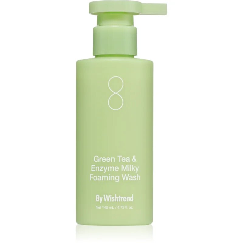By Wishtrend Green Tea & Enzyme Milky Foaming Wash nežna čistilna pena z vlažilnim učinkom 140 ml