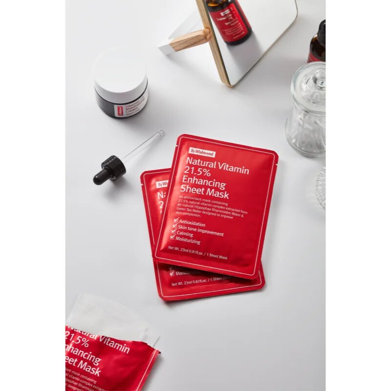 By Wishtrend Natural Vitamin krepilna maska iz platna 23 ml