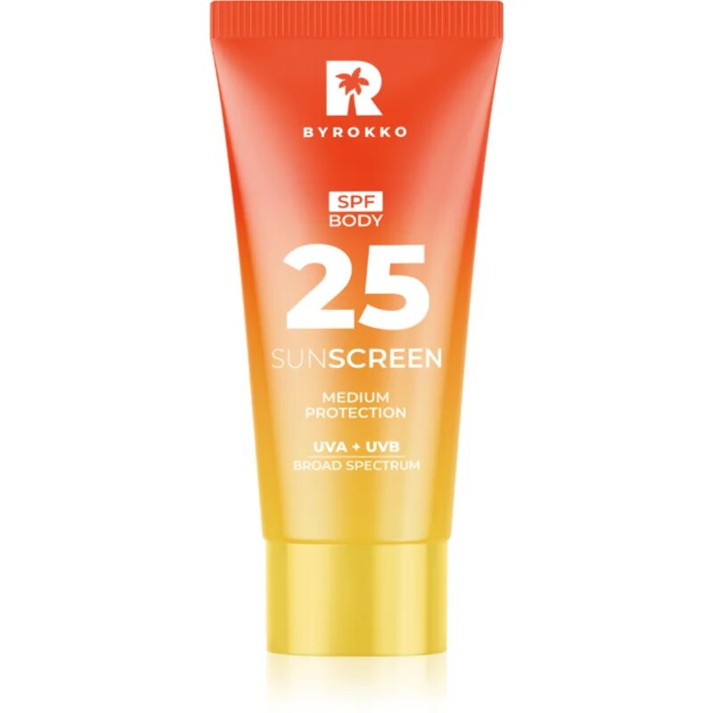 BYROKKO Body Sunscreen krema za sončenje za telo SPF 25 150 ml