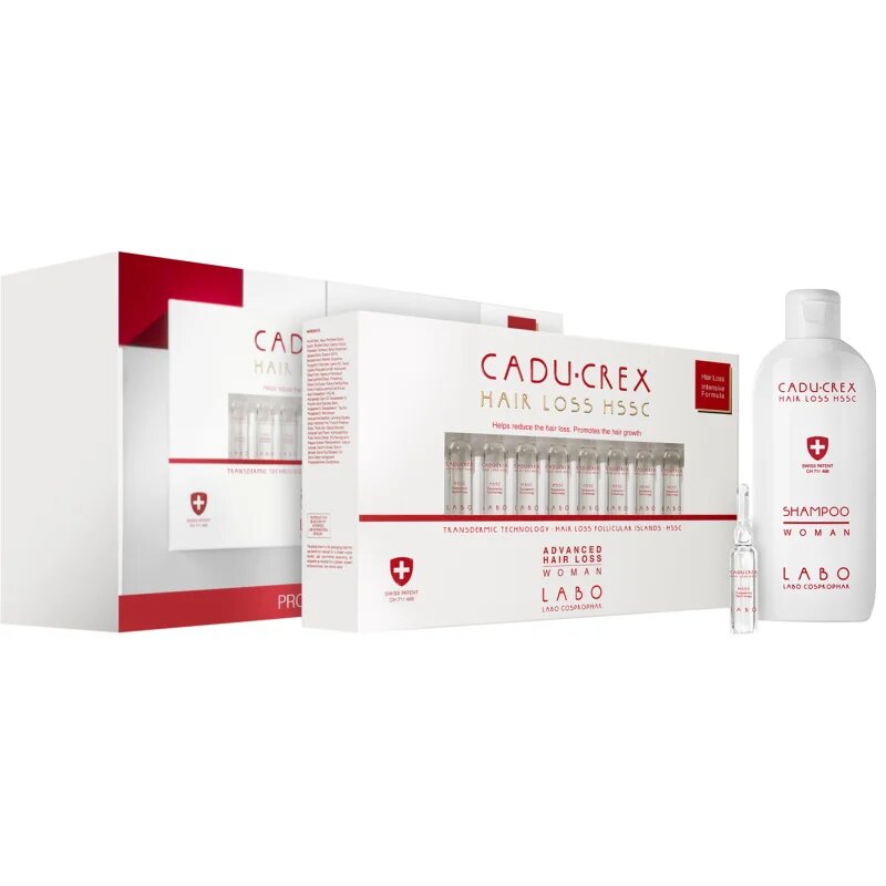CADU-CREX Hair Loss HSSC Serious Hair Loss lasni tretma za ženske proti močnemu izpadanju las ugodno pakiranje
