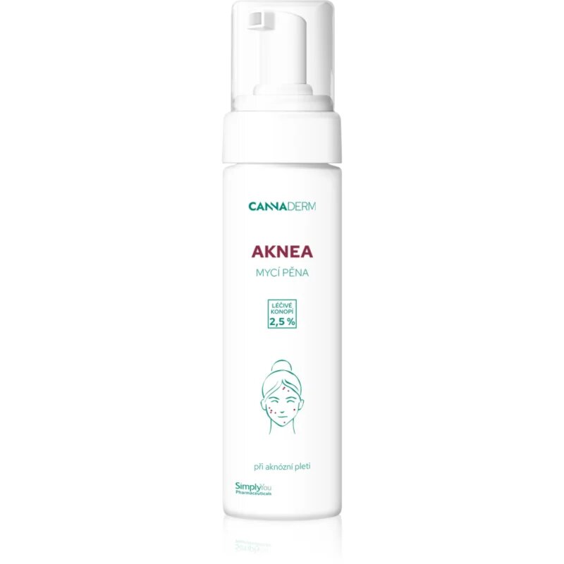 Cannaderm Aknea Washing Foam pena za umivanje za problematično kožo 180 ml