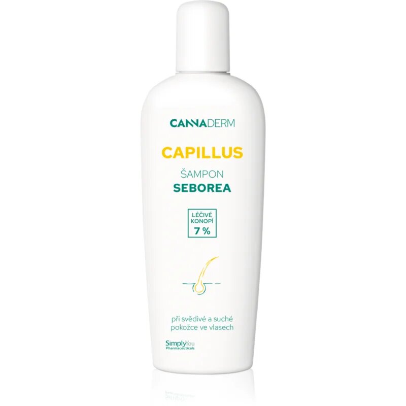 Cannaderm Capillus Seborea Shampoo zeliščni šampon za razdraženo lasišče 150 ml