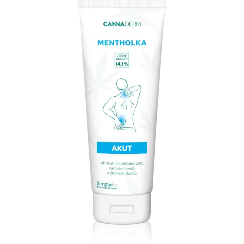 Cannaderm Mentholka AKUT hladilni masažni gel 125 ml