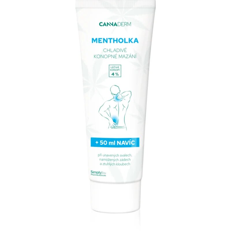 Cannaderm Mentholka hemp lubrication masažna krema s hladilnim učinkom 250 ml