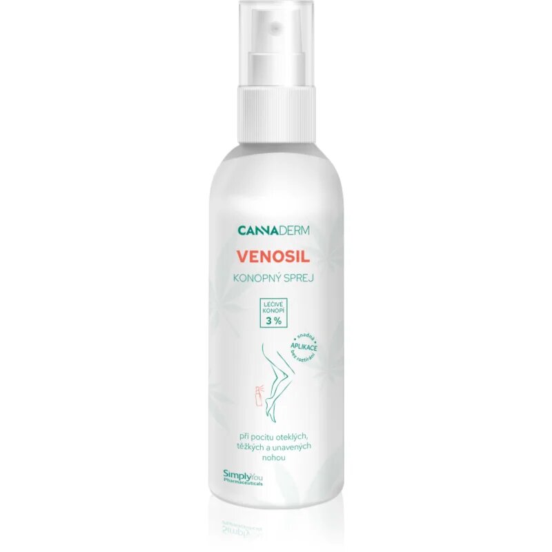 Cannaderm Venosil cannabis spray pršilo za noge z aktivno konopljo 150 ml