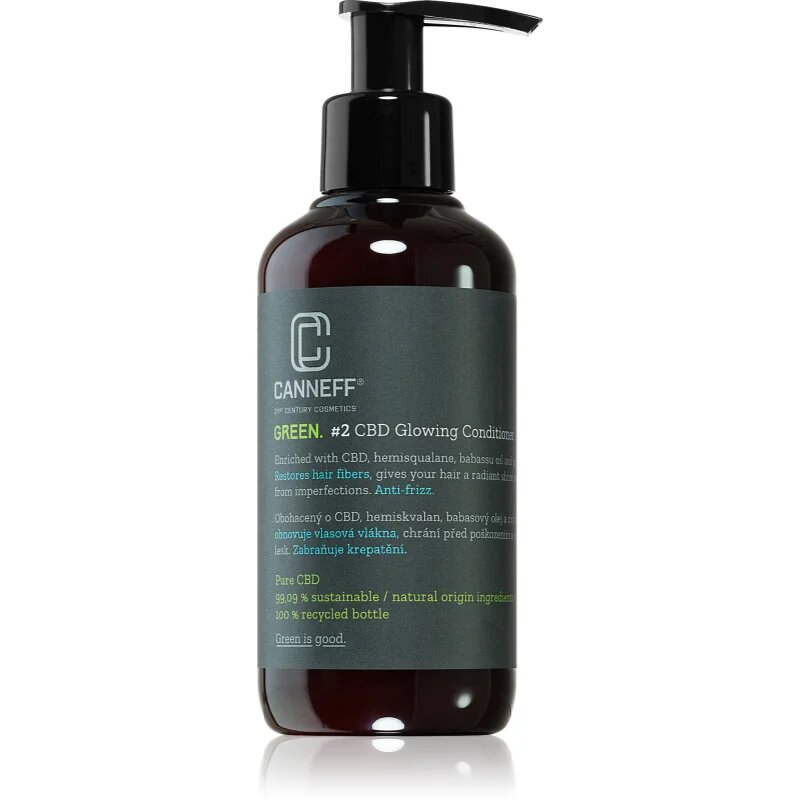 Canneff Green CBD Glowing Conditioner balzam proti krepastim lasem 200 ml