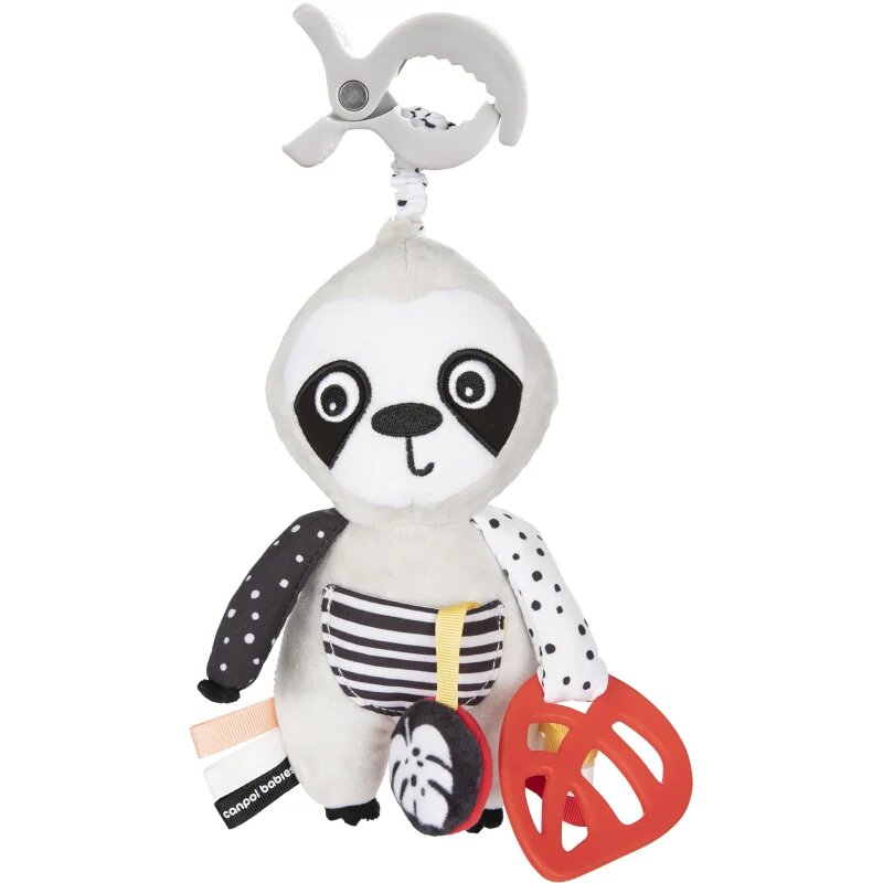 Canpol babies BabiesBoo Interactive Sensory Toy kontrastna viseča igrača z zapiralom 1 kos