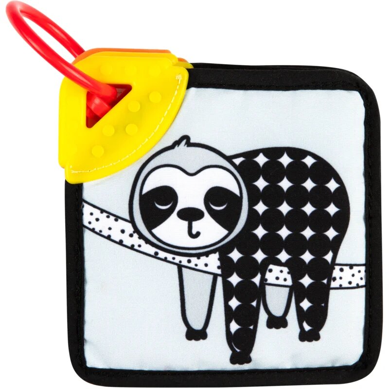 Canpol babies BabiesBoo Sensory Cards with Teether vrtljiva knjiga z grizljajočim delom 1 kos