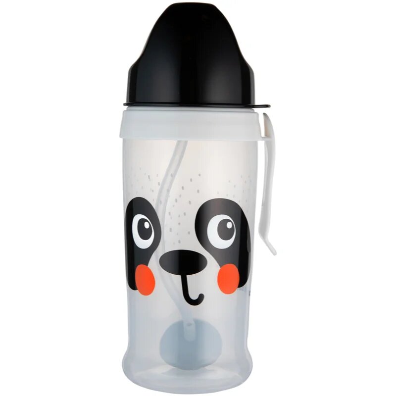 Canpol babies BabiesBoo Sport Cup športna steklenica s slamico z utežjo Panda 1 kos