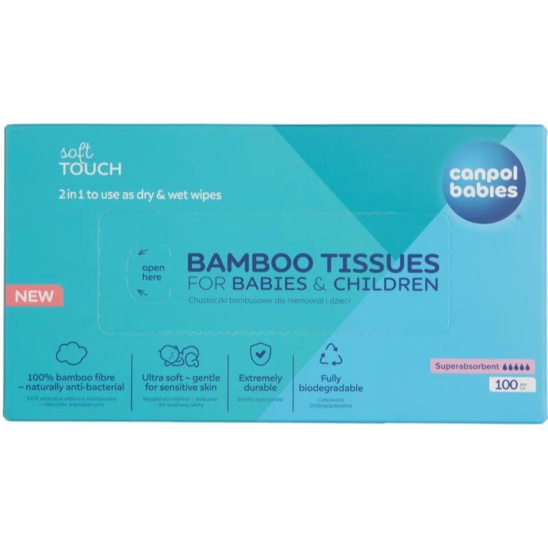 Canpol babies Bamboo Tissues Postpartum Pads robčki iz bambusa 100 kos