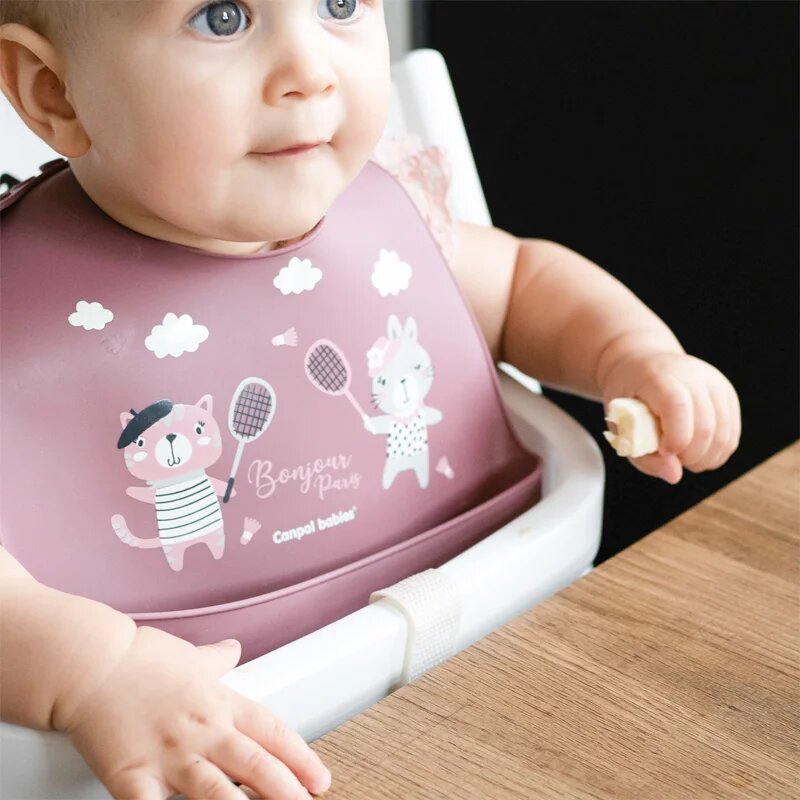 Canpol babies Bonjour Paris Bibs slinček Pink 1 kos