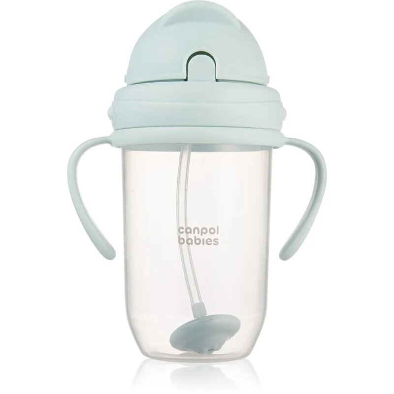 Canpol babies Cup skodelica z utežjo Green 6m+ 1 kos