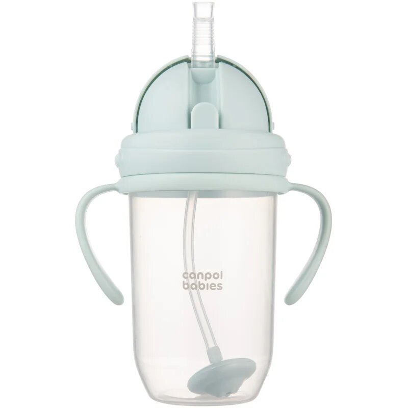 Canpol babies Cup skodelica z utežjo Green 6m+ 1 kos