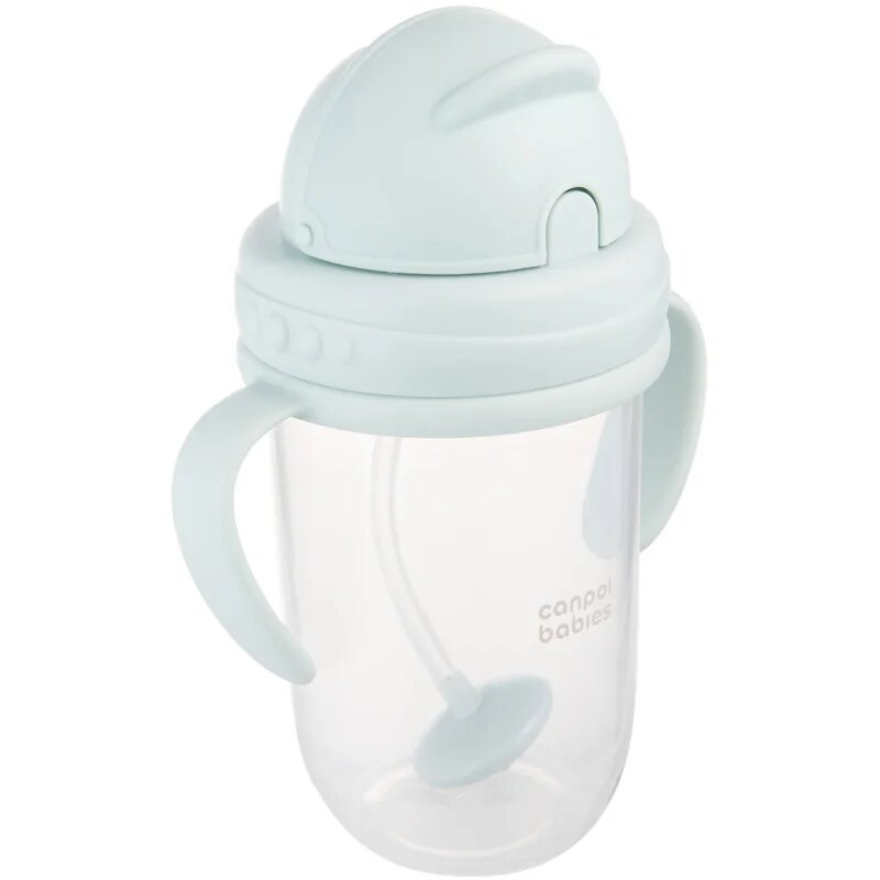 Canpol babies Cup skodelica z utežjo Green 6m+ 1 kos