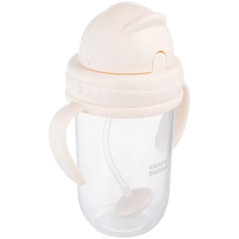 Canpol babies Cup skodelica z utežjo Nude 6m+ 1 kos