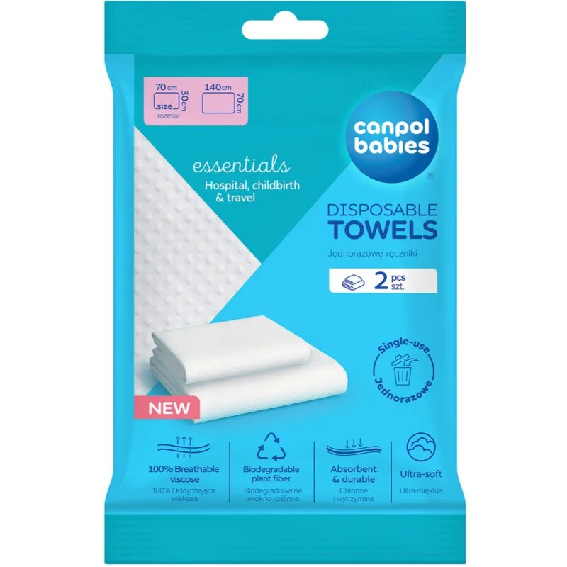 Canpol babies Disposable Towels brisače za enkratno uporabo 2 kos