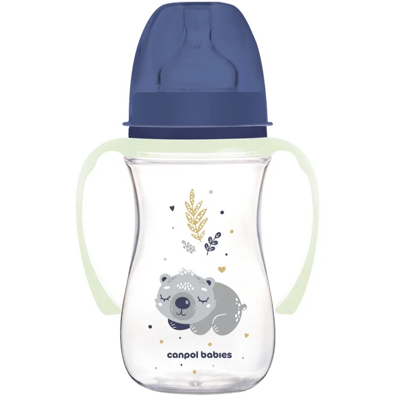 Canpol babies EasyStart Sleepy Koala 240 ml steklenička za dojenčke 3 m+ Blue 1 kos