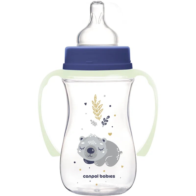 Canpol babies EasyStart Sleepy Koala 240 ml steklenička za dojenčke 3 m+ Blue 1 kos