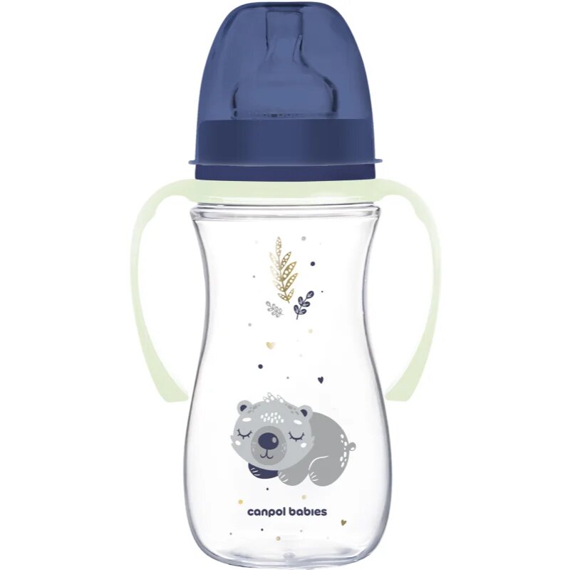 Canpol babies EasyStart Sleepy Koala 300 ml steklenička za dojenčke 12 m+ Blue 1 kos