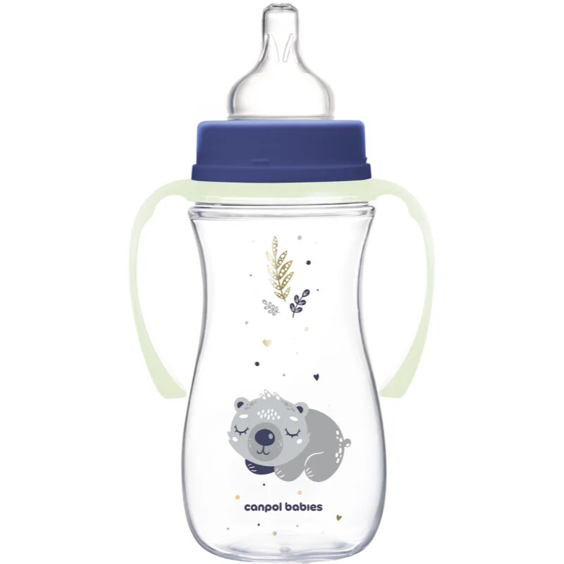 Canpol babies EasyStart Sleepy Koala 300 ml steklenička za dojenčke 12 m+ Blue 1 kos