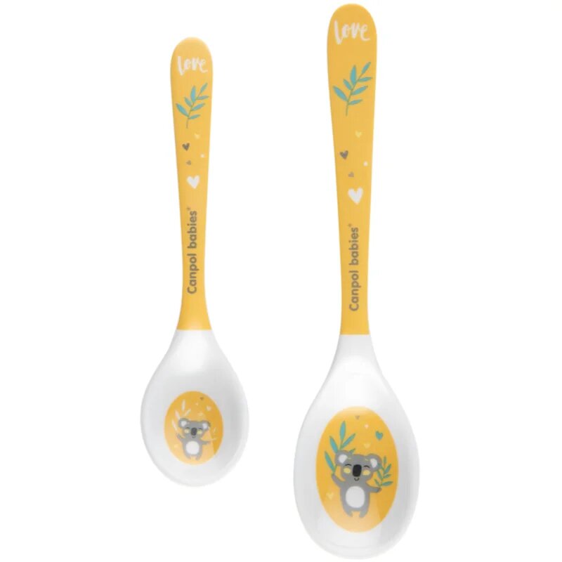Canpol babies Exotic Animals Spoon žlička Yellow 2 kos
