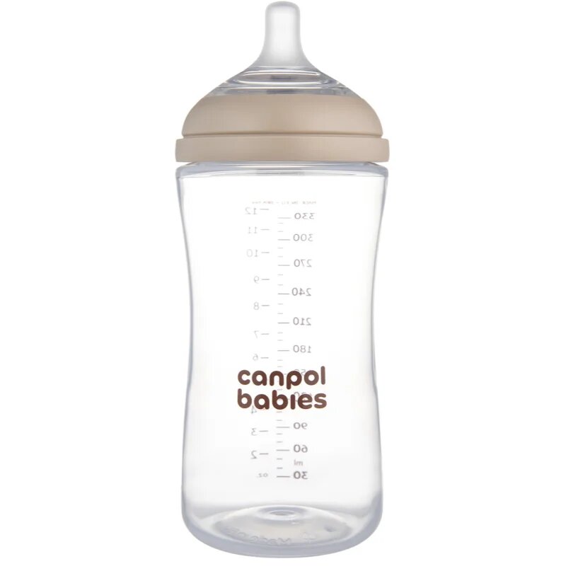 Canpol babies Natural Shape antikolična steklenička 6m+ 1 kos