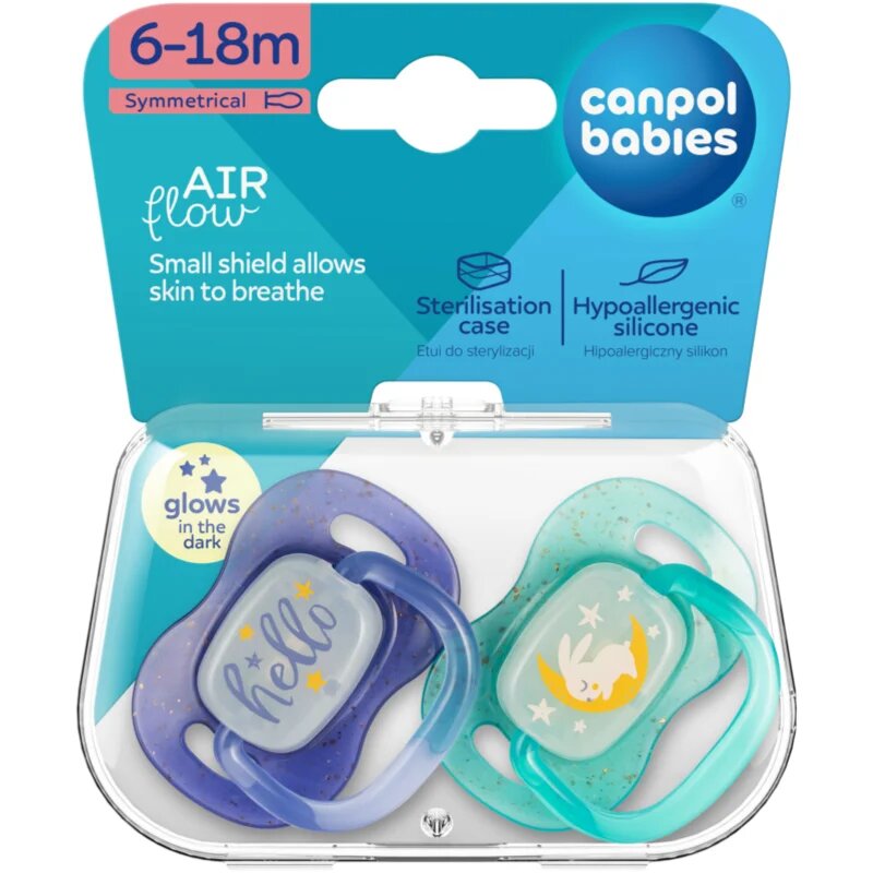Canpol babies NIGHTGLOW Boy duda 6-18 m 2 kos