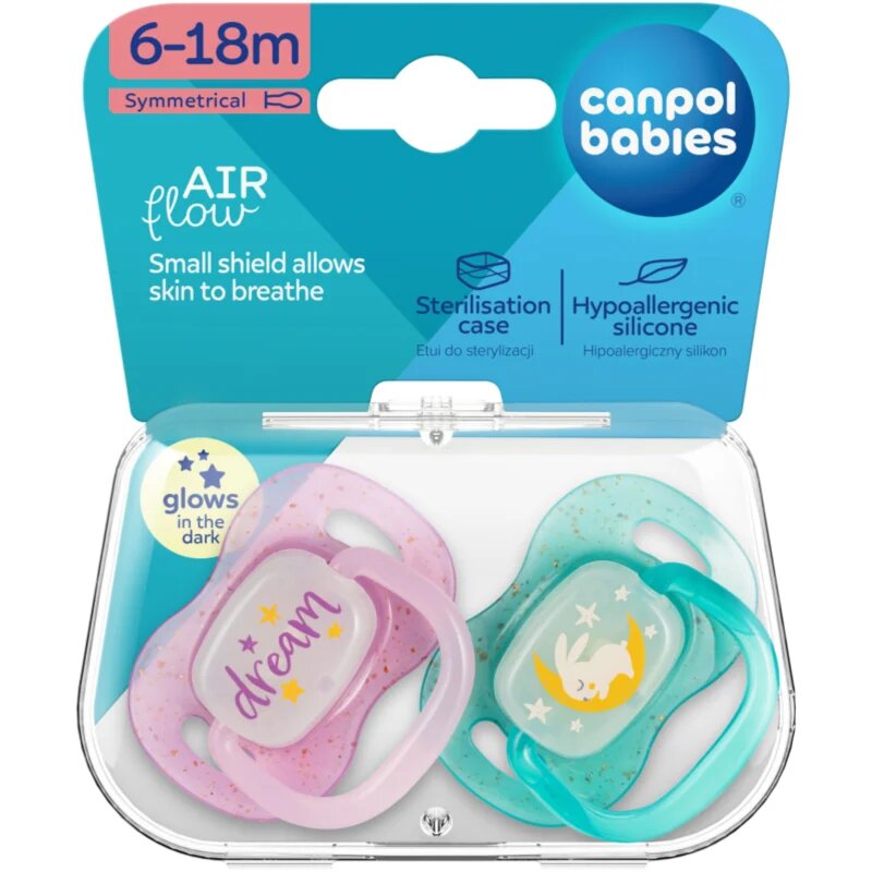 Canpol babies NIGHTGLOW Girl duda 6-18 m 2 kos