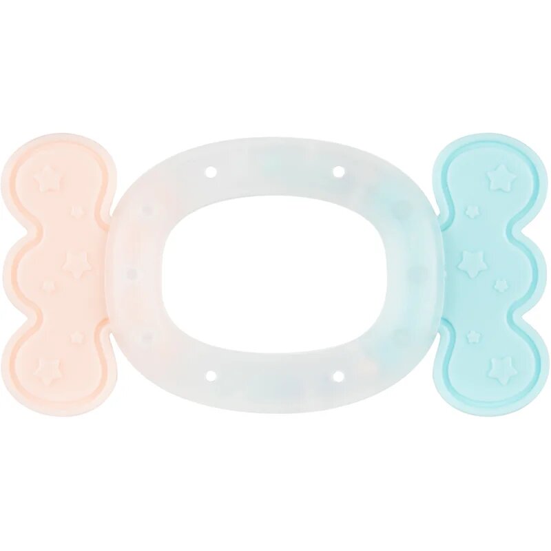 Canpol babies Pastels ropotuljica z grizljajočim delom darilni set 0m+