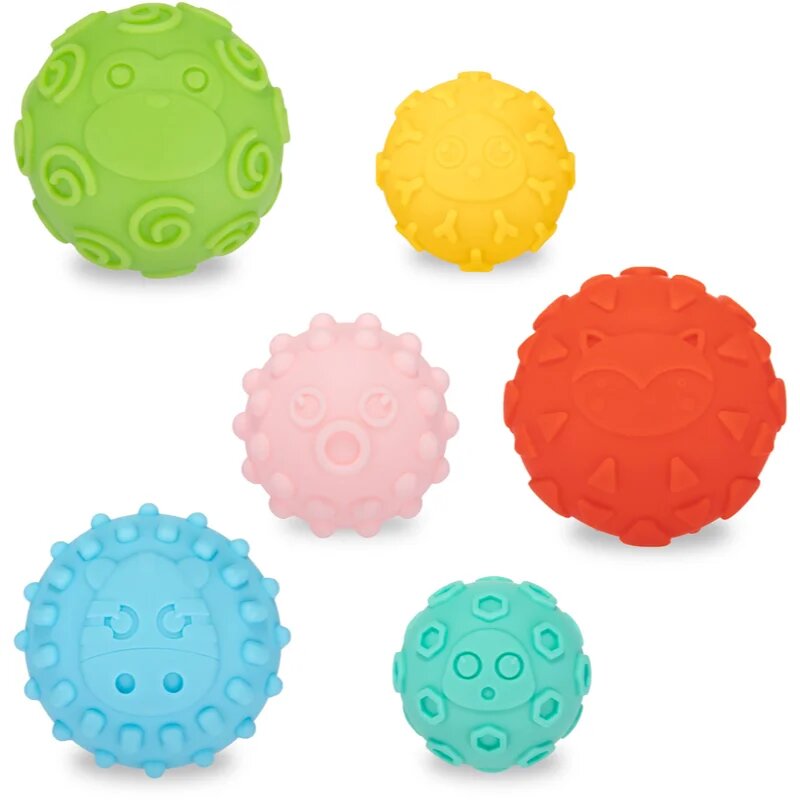 Canpol babies Sensory balls mehke senzorske kroglice 6 kos
