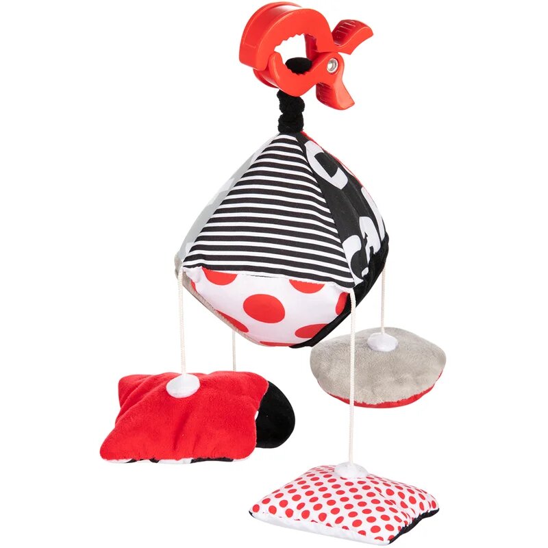 Canpol babies Sensory kontrastna viseča igrača z zapiralom 0m+ 1 kos