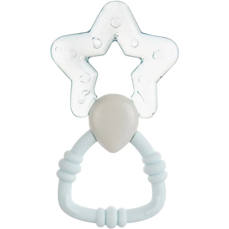 Canpol babies Teethers Water grizalo z ropotuljico 3m+ Blue 1 kos