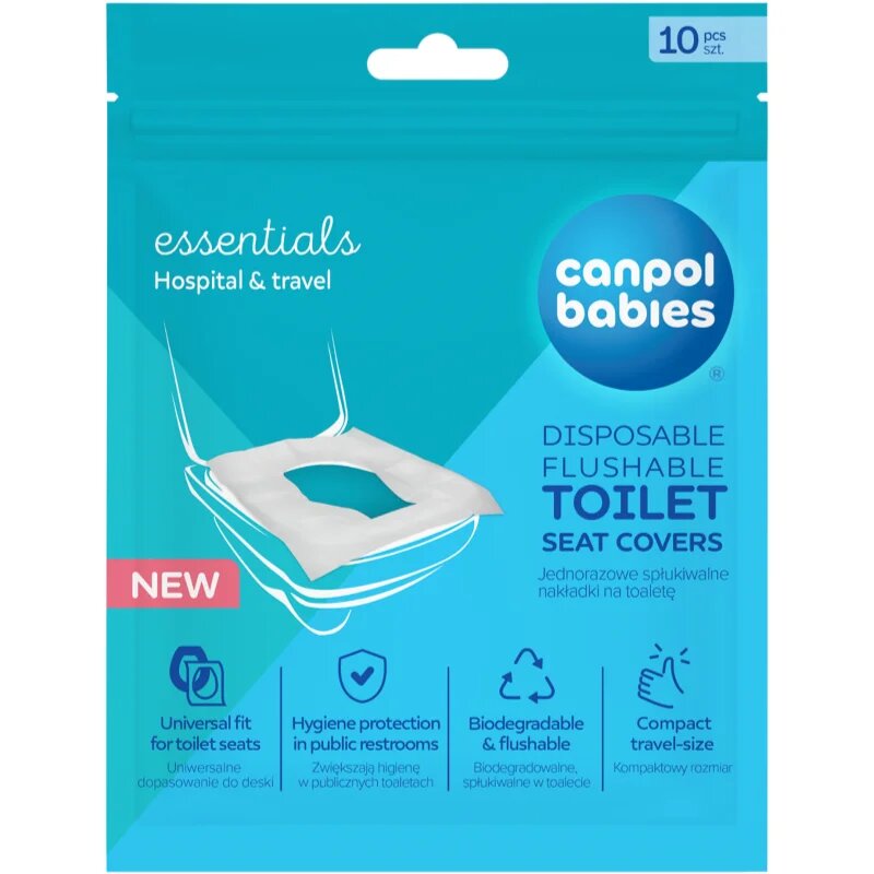 Canpol babies Toilet Seat Covers higienska podloga za WC-desko za enkratno uporabo 10 kos