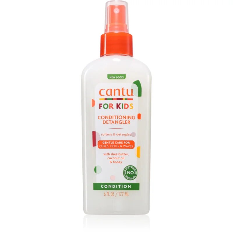 CANTU For Kids Care Detangler pršilo za lažje česanje las za valovite in kodraste lase 177 ml