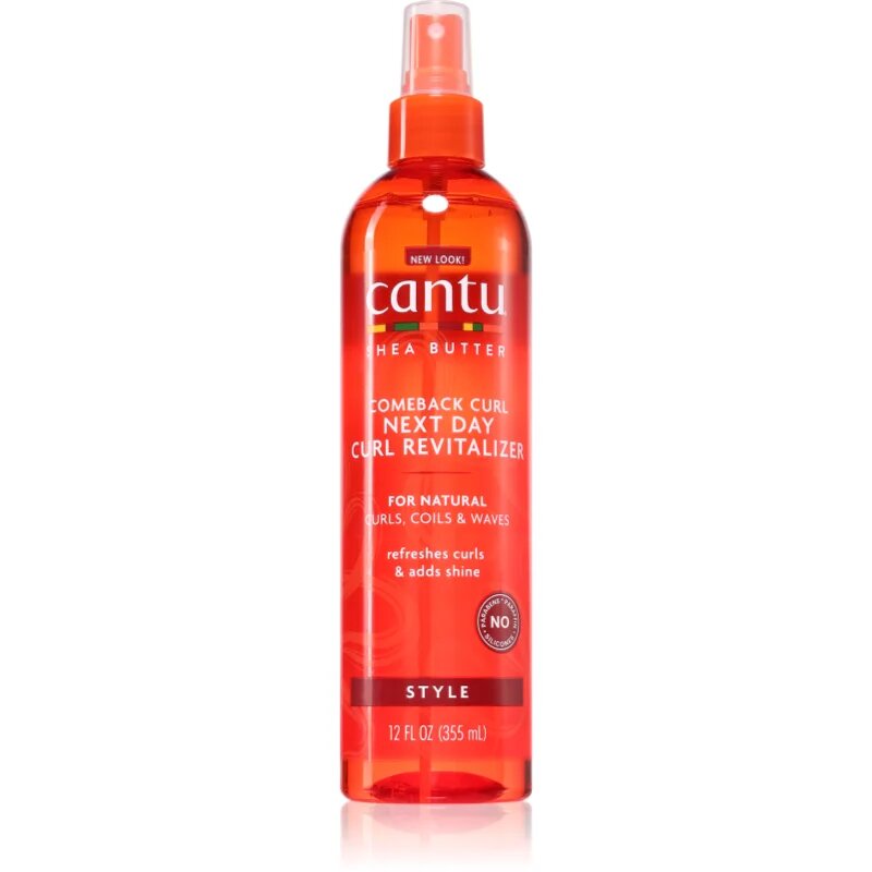 CANTU Shea Butter Curl Next Day pršilo za neukročene valove kot s plaže 355 ml