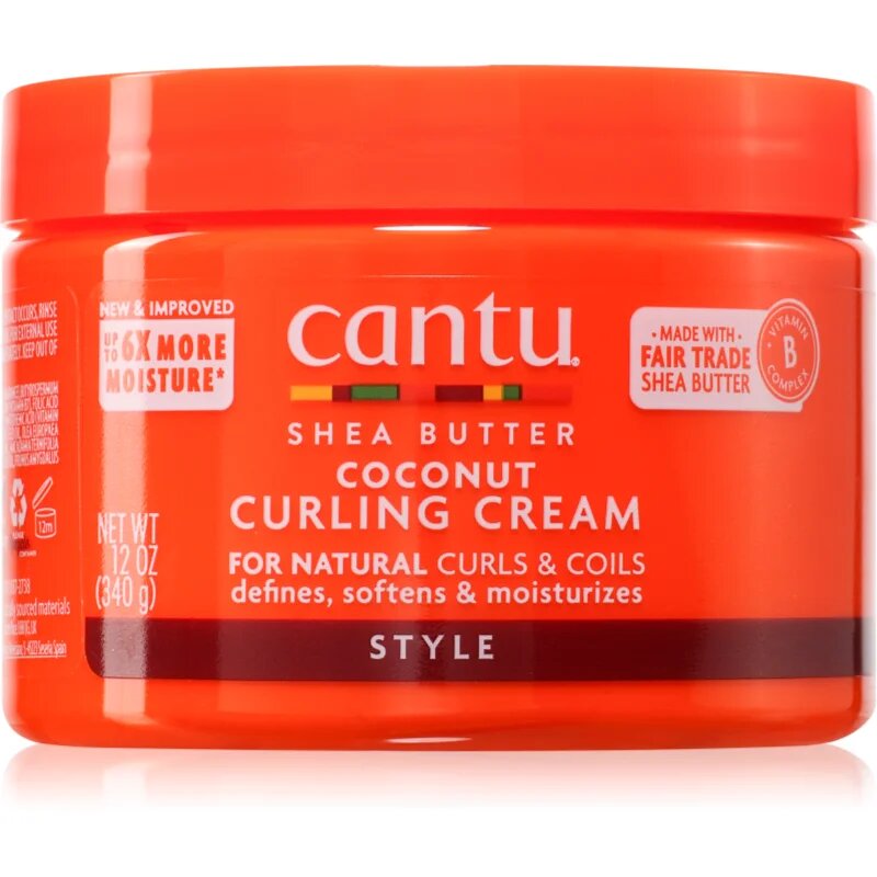 CANTU Shea Butter Curling Cream krema za lase za fiksacijo in obliko 340 ml