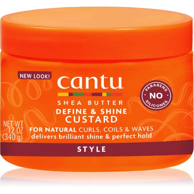 CANTU Shea Butter Custard gel za lase za obliko 354 ml