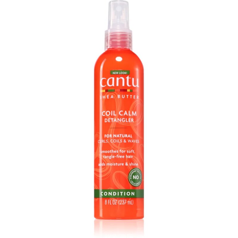 CANTU Shea Butter Detangler pršilo za lažje česanje las za valovite in kodraste lase 237 ml