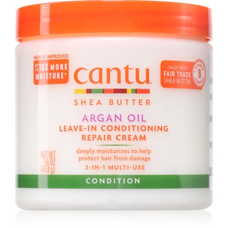 CANTU Shea Butter Leave-In Conditioning Cream kremasti balzam za lase 453 g