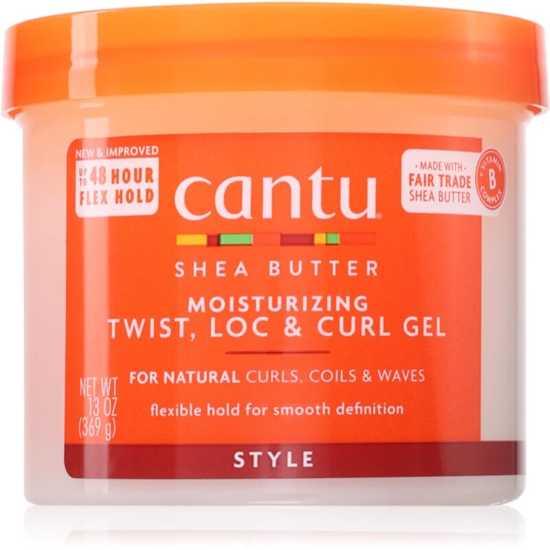 CANTU Shea Butter Moisturizing Twist Loc & Curl Gel stiling krema za obliko 370 g