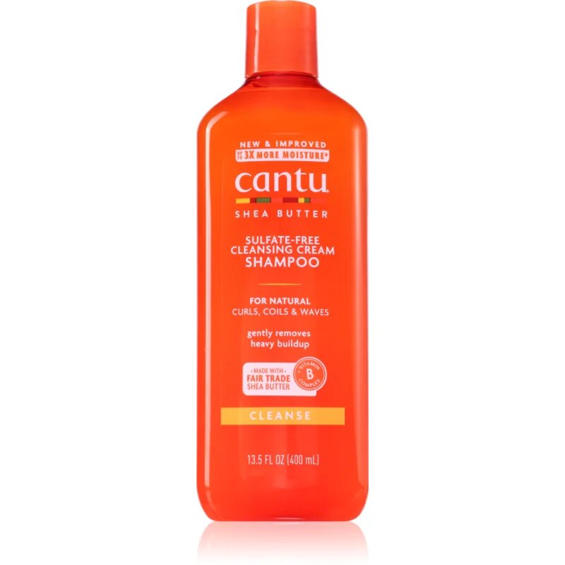 CANTU Shea Butter Shampoo vlažilni šampon za valovite in kodraste lase 400 ml