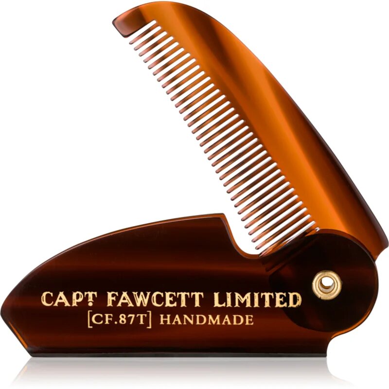 Captain Fawcett Accessories Moustache Comb zložljiv glavnik za brke 1 kos