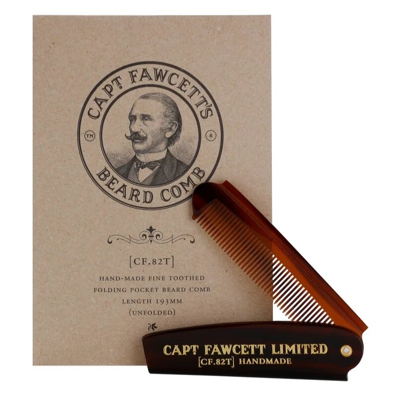 Captain Fawcett Accessories zložljiv glavnik za brado (CF.82T) 19.3 cm