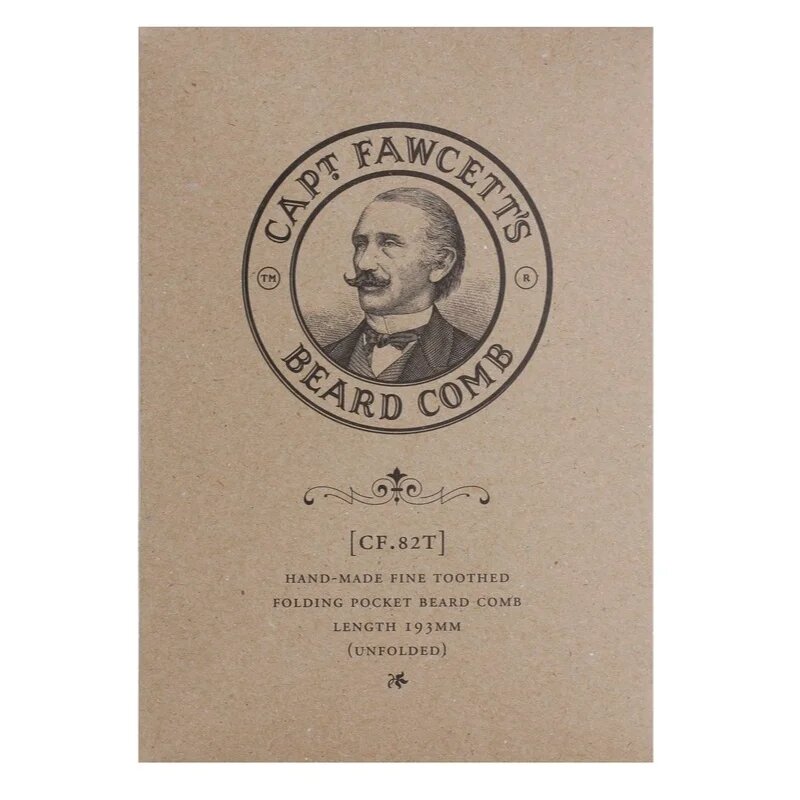 Captain Fawcett Accessories zložljiv glavnik za brado (CF.82T) 19.3 cm