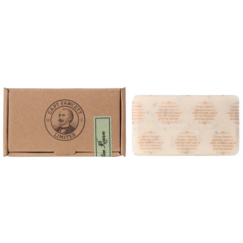 Captain Fawcett Expedition Reserve čistilno milo za obraz s piling učinkom 165 g